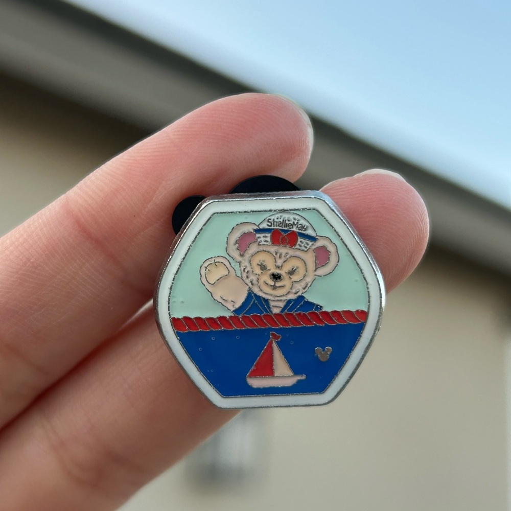 Sailor Bear Kids Pin - Blue and Red
